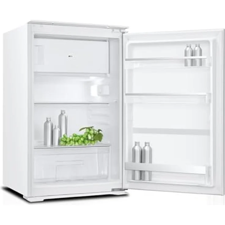 Wolkenstein WKS125.4EEB Einbaukühlschrank mit Gefrierfach | 118 Liter Nutzinhalt | 4 Sterne Gefrierfach | Wechselbarer Türanschlag | LED Beleuchtung | 39 dB | 54 cm Breite | Weiß – Bild 2
