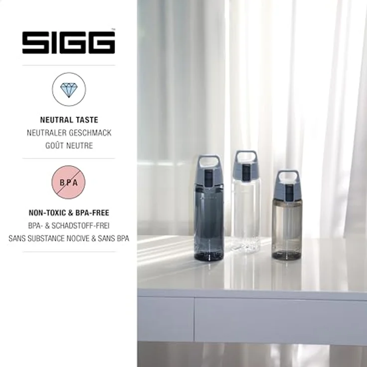 SIGG Total Colour Trinkflasche, Anthracite, 600ml – Bild 4