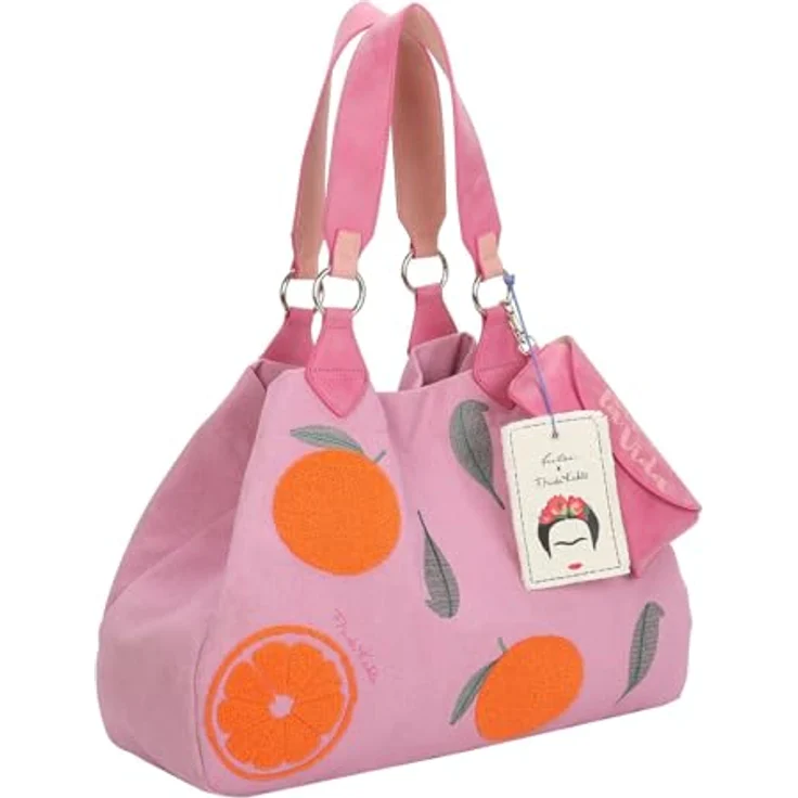 Fritzi aus Preußen Fritzi x Frida Kahlo Izzy Medium Shopper Tasche, 42 cm, orange, 100% Polyester – Bild 2