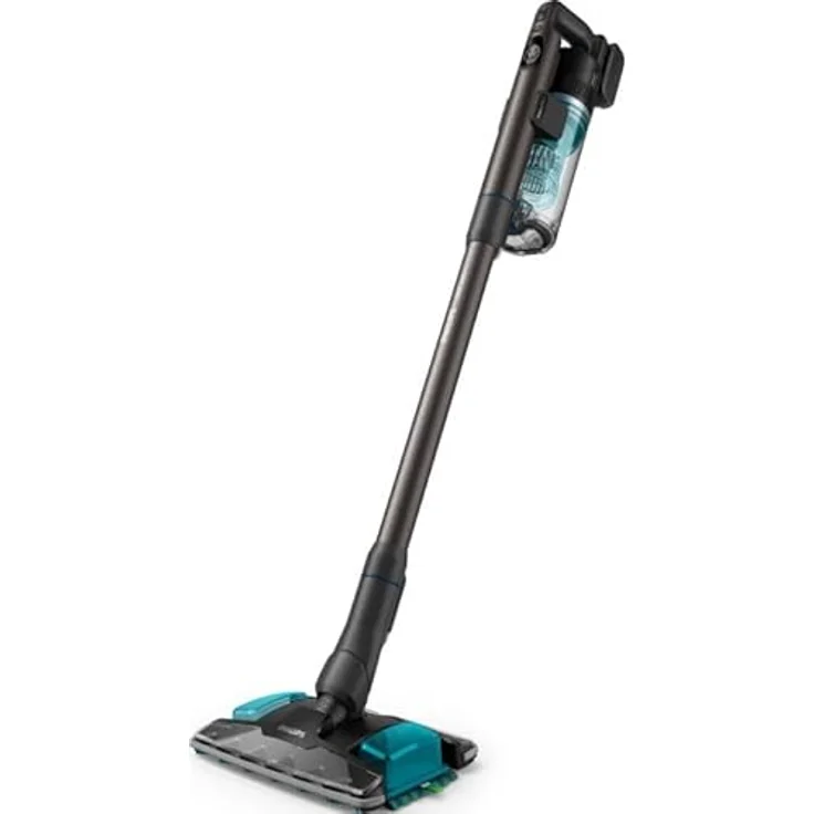 Philips XC8155/01, 2-in-1-Stabstaubsauger, beutelos, Blau, mit Zyklonfilter und 80 Minuten Akkulaufzeit für Trocken- und Nassreinigung – Bild 1