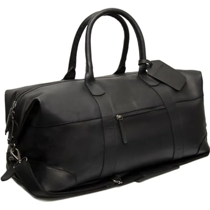 The Chesterfield Brand Portsmouth 2 Weekender Reisetasche, 100% Leder, schwarz, 56 cm x 26 cm x 28 cm
