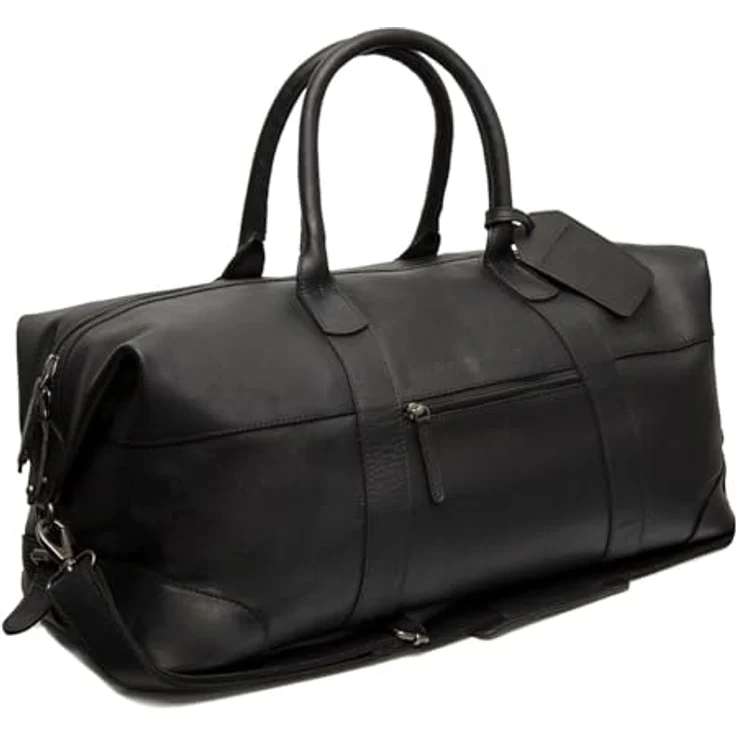The Chesterfield Brand Portsmouth 2 Weekender Reisetasche, 100% Leder, schwarz, 56 cm x 26 cm x 28 cm – Bild 1