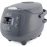 Yum Asia Panda Mini-Reiskocher mit Ninja-Keramikschüssel und Advanced Fuzzy Logic (3,5 Tassen, 0,63 Liter) 4 Reisfunktionen, 4 Multicooker-Funktion, 220–240V (Cobalt Grey)