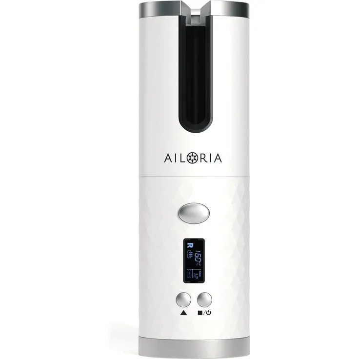 Ailoria Revolutionne, automatischer Lockenstab mit USB-Wiederaufladung, 6 Temperatureinstellungen und Keramikbeschichtung, schwarz
