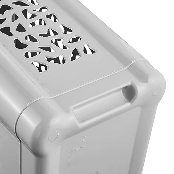 keeeper Wäschebox mit Einwurfschlitz und aufklappbarem Deckel, Luftdurchlässig, 60 l, Per, Nordic Grey – Bild 5