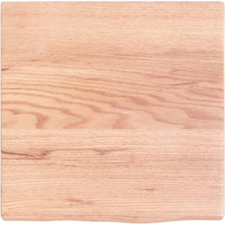 vidaXL Schneidebrett Waschtischplatte Hellbraun 40x40x2 cm Massivholz Behandelt, Eichenholz – Bild 4