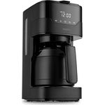 MEDION MD18458 Kaffeemaschine mit Thermoskanne und Timer, 8 Tassen, 1,2 Liter, 900 Watt, schwarz