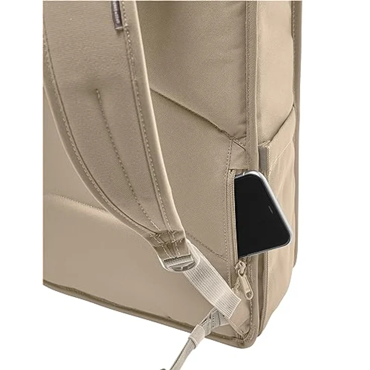 VAUDE Coreway Rolltop 20, Freizeitrucksack mit 15,6 Zoll Laptopfach, klimaneutral, in Linen – Bild 5