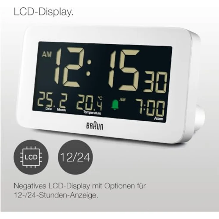 Braun BC10W digitaler Wecker – Bild 4