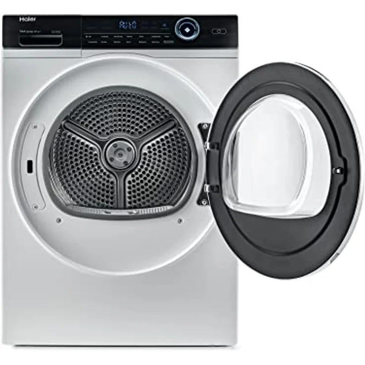 Haier I-PRO SERIE 7 HD100-A2979 Wärmepumpentrockner / 10 kg/A++ / Edelstahltrommel/Trommelinnenbeleuchtung/I-Refresh Pro-Dampfprogramm, Weiß – Bild 3