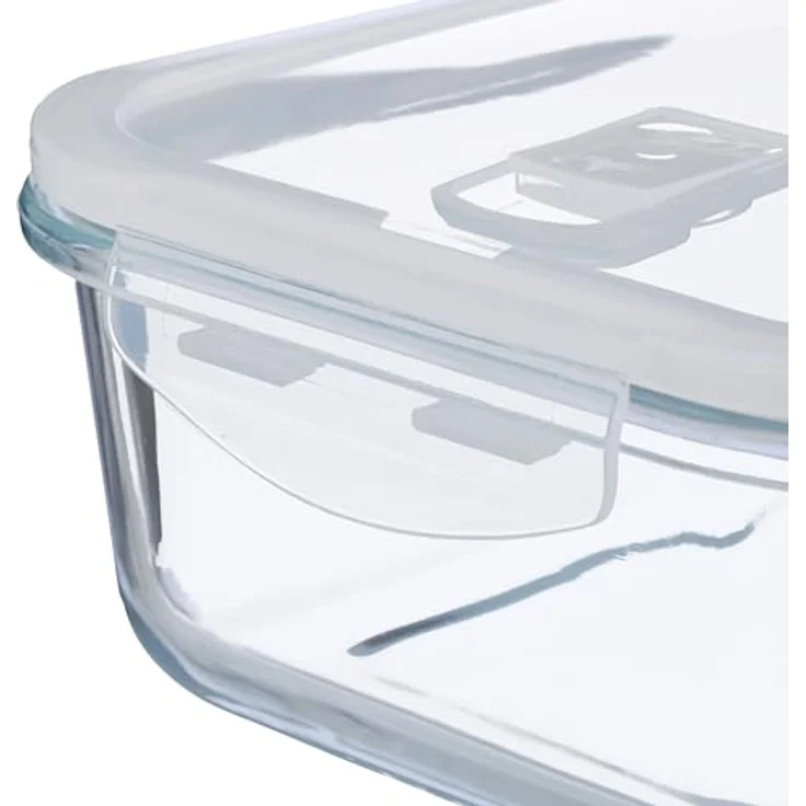 Relaxdays Glasbehälter mit Deckel, Vorratsdosen-Set mit luftdichtem Verschluss, transparent, verschiedene Größen – Bild 8