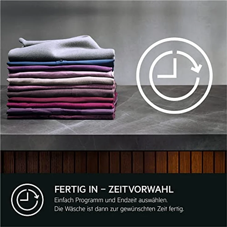 AEG Wärmepumpentrockner TR7TS75690, 9 kg, Serie 7000 SensiDry - Energiesparendes Trocknen mit Mengenautomatik, Schontrommel, Knitterschutz, Dunkelsilber – Bild 5
