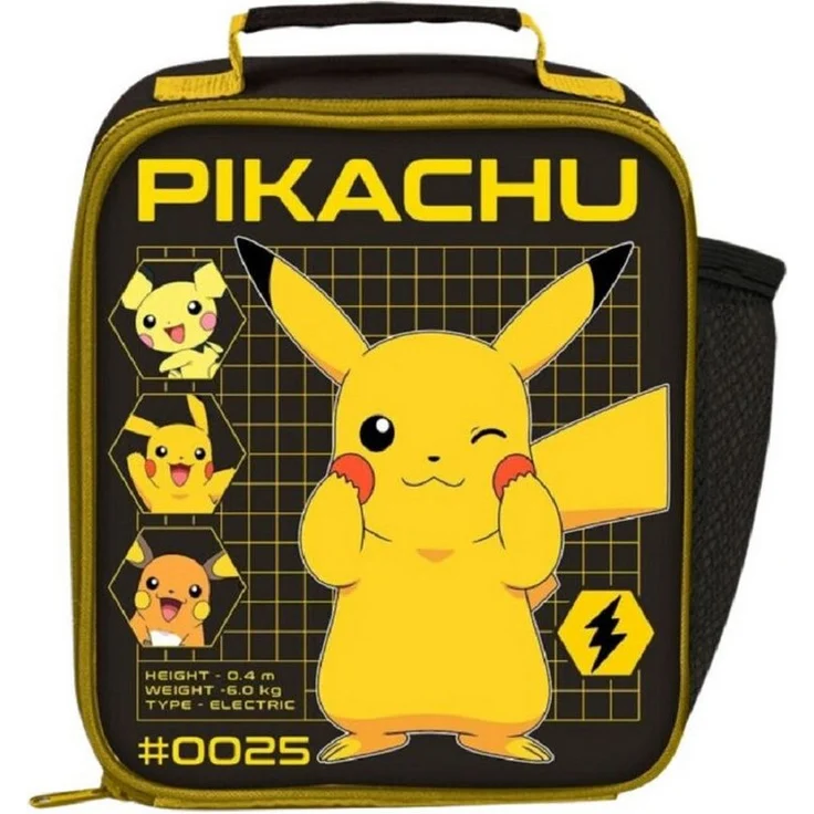 POKÉMON Lunchbox, Lunchtasche für kleine Trainer, 22 cm x 22 cm x 9 cm, lebhaftes Design für Snacks und Mittagessen