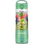 NutriBullet Portable NBP003LG, tragbarer Mixer 475ml, wiederaufladbar, 4-Klingen-Messer, Tritanbecher, USB-C Aufladung, Hellgrün