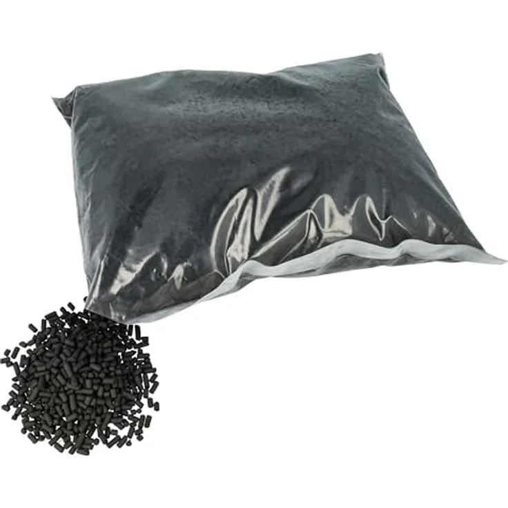 vhbw Aktivkohle Pellets Nachfüllpack 2,5 kg, kompatibel mit Berbel BKF 83 DL/DLP, 3-4 mm Durchmesser, schwarz