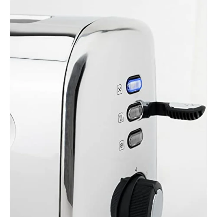H.Koenig TOAS32 Toaster 4 Scheiben, Edelstahl [Energieklasse A+], Silver - Vielseitige Nutzung, praktische Funktionen, optimale Leistung – Bild 4