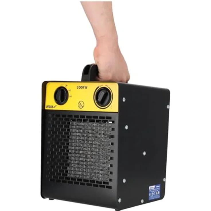Dedra Elektrische Heizung Dedra DED9931C1, PTC 3.0kW, Heizkörper, Schwarz – Bild 8