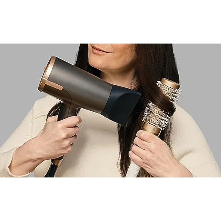 Remington Haartrockner Ionen [120 km/h Luftstrom für schnelles Trocknen] ONE Dry&Style (4 Aufsätze: Flyaway, 2 Diffusoren, breite & schmale Stylingdüse, 8 Heiz-&Geschwindigkeitskombinationen) D6077 – Bild 5