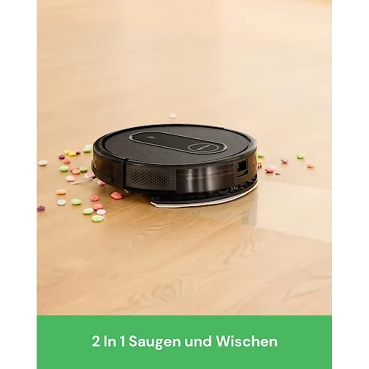 Vactidy Nimble T7 Saugroboter mit Wischfunktion mit 2800Pa Saugkraft, Wischroboter mit 120Min Laufzeit, Staubsauger Roboter mit Wischfunktion mit Alexa&App&Siri Steuerung für Tierhaare/Teppich – Bild 2