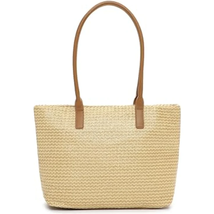 EMILY & NOAH Shopper E&N Bayonne RUE 09, Damen Tasche in mehrfarbiger Flechtoptik mit Reißverschluss und flexiblem Tragegriff – Bild 4