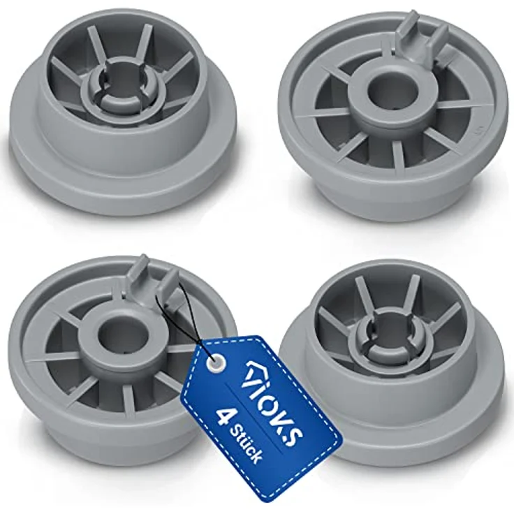 Korbrolle Rolle 4x Laufrolle Ersatz für Bosch Siemens Constructa Neff 00165314 165314 Ersatzteile für Geschirrkorb Spülmaschine Geschirrspülmaschine Unterkorb Geschirrspüler – Bild 1
