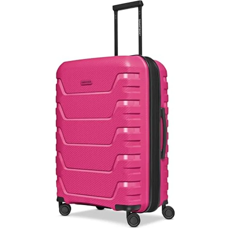 SMARTBOX Hartschalen Check-in Koffer | Mittelgroßer Trolley 45 x 28 x 66 cm von 71 auf 80 Liter erweiterbar | aus hochwertigem Polypropylen | 4 Doppelrollen & TSA-Schloss | leichte 3,8 kg (Edition 01)