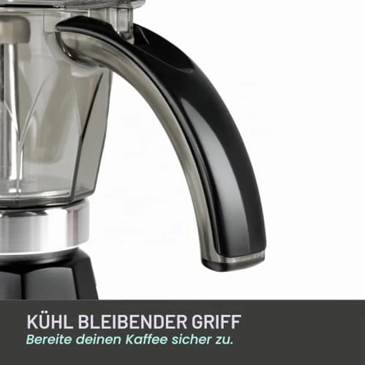 Jocca elektrische Espresso Kaffeemaschine, Espressokanne, Schwarz – Bild 3