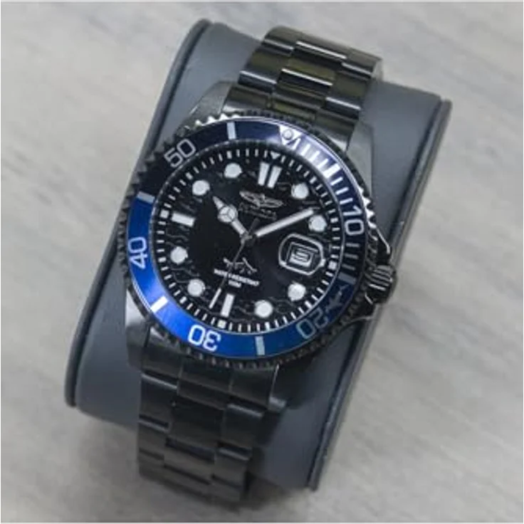 Invicta Pro Diver Edelstahl Herren Quarzuhrwerk 43mm, mehrfarbig, exklusiv Lateinamerika – Bild 5