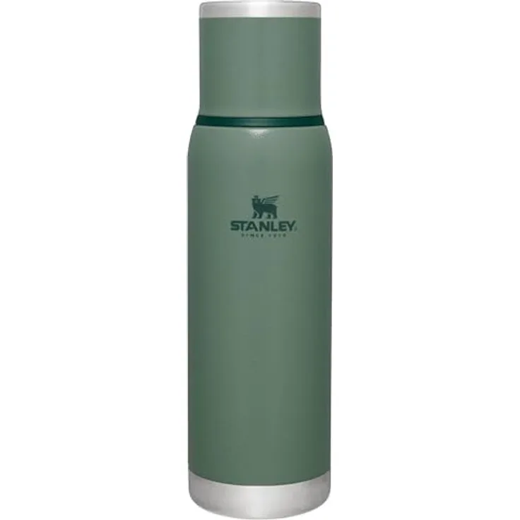 Stanley Adventure To Go Flasche, 1L Thermoskanne in Hammertone Green, 670g, 88 x 88 x 303 mm