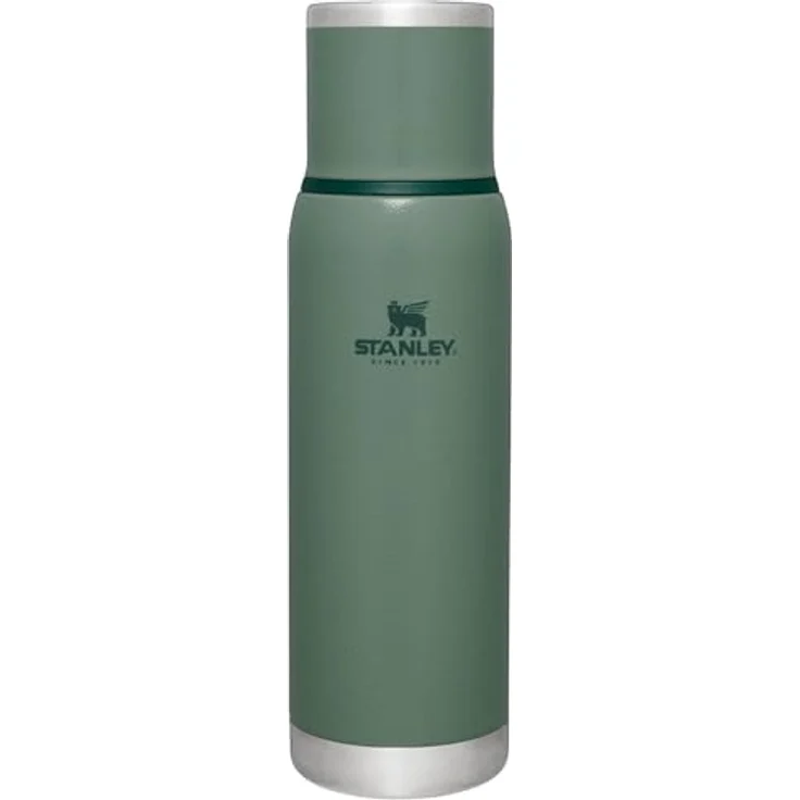 Stanley Adventure To Go Flasche, 1L Thermoskanne in Hammertone Green, 670g, 88 x 88 x 303 mm – Bild 1