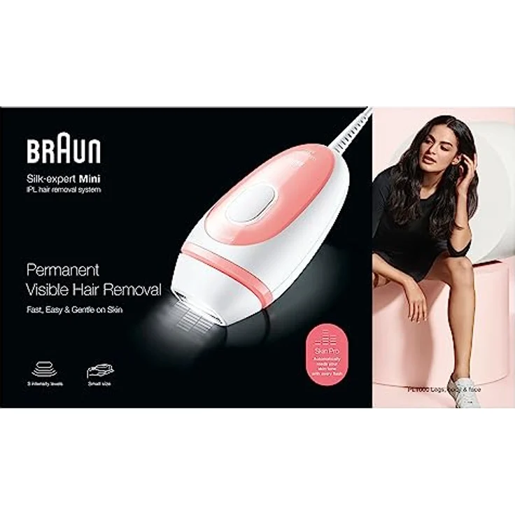 Braun IPL Silk-expert Mini-Haarentfernungsgerät für Frauen, für dauerhaft sichtbare Haarentfernung, PL1000 – Bild 1