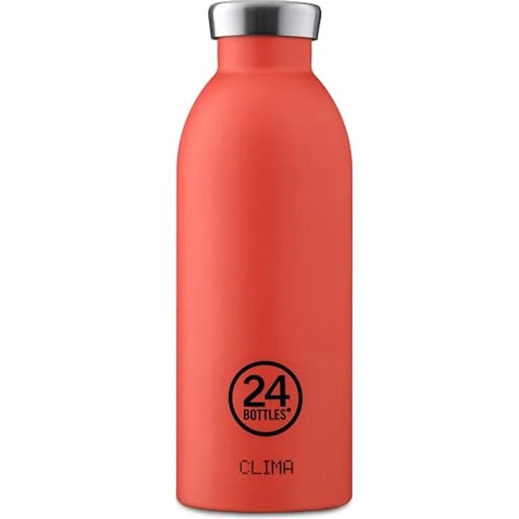 24BOTTLES Clima Bottle, Edelstahl-Thermosflasche 500 ml, 100% dicht, 12 Stunden heiß, 24 Stunden kalt, minimalistisch – Bild 2