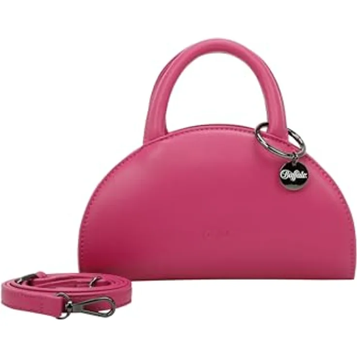 Buffalo Bowl Handtasche 23 cm, rosa, mit abnehmbarem Umhängeriemen