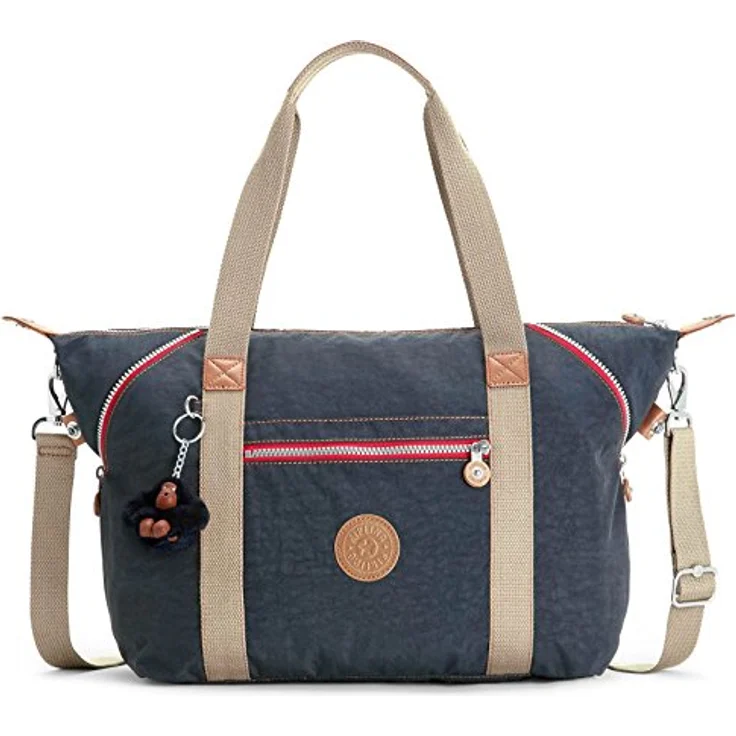 Kipling Classics Basic Art Schultertasche, 35 cm, mit abnehmbarem Umhängeriemen und sechs Nebenfächern, Blau – Bild 2