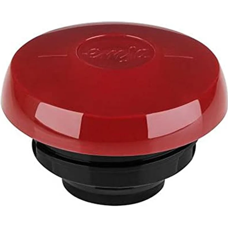 Emsa N4011700 Samba Isolierkanne (1,5 Liter, Quick Press Verschluss, 12h heiß und 24h kalt) Transluzent-Rot – Bild 3