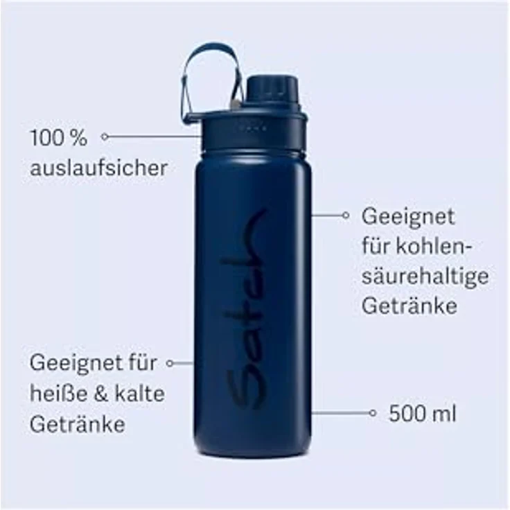 Satch Trinkflasche Blue Steel – Bild 2