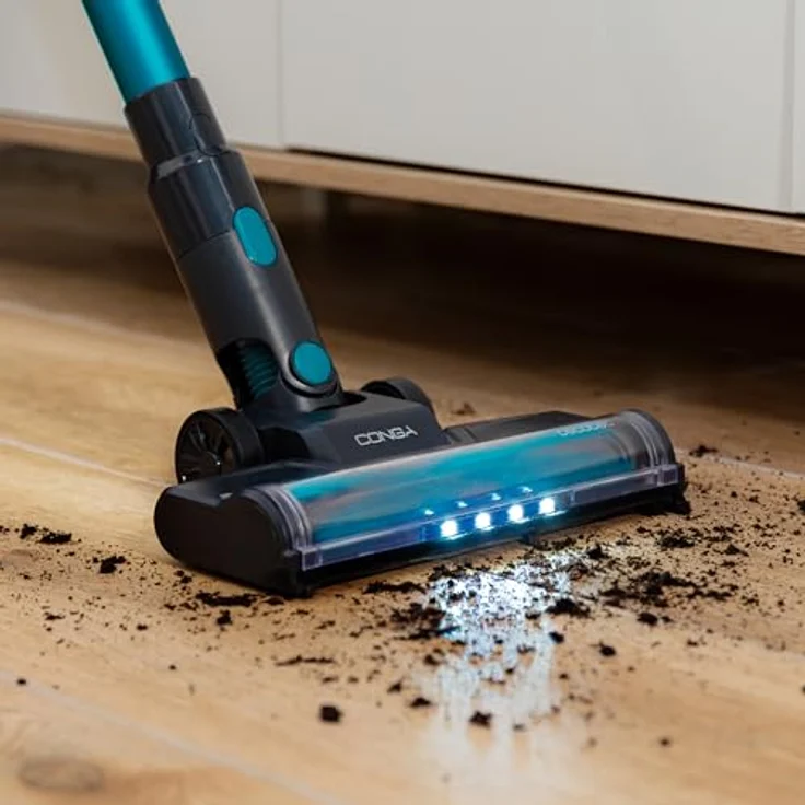 Cecotec Conga Rockstar 1500 Horizon Genesis XL, kabelloser Staubsauger mit 215W Gesamtleistung, 45 Minuten Autonomie, Mischbürste und 2 Saugmodi – Bild 5