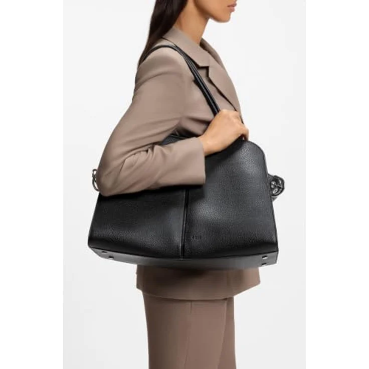 Boss Clarice Schultertasche, 100% Leder, 43 cm x 13.5 cm x 30 cm, schwarz – Bild 2