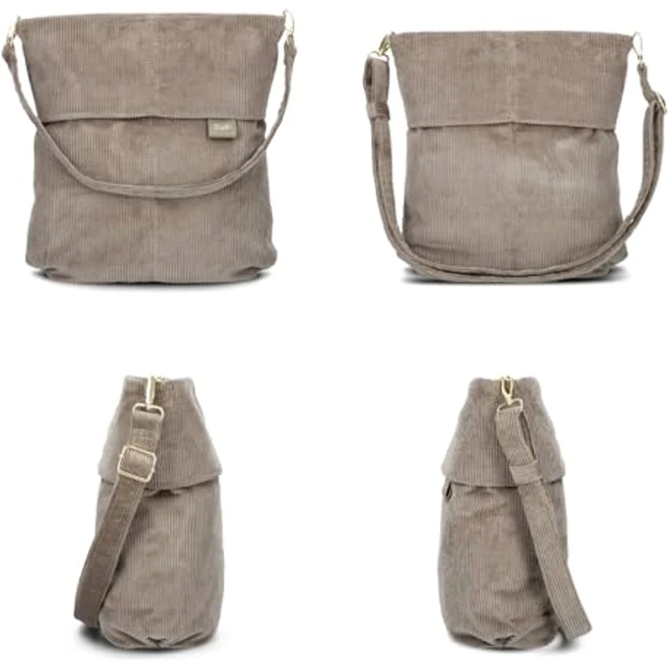 Zwei Mademoiselle.M Schultertasche 31 cm, elegantes Design in Schwarz – Bild 3