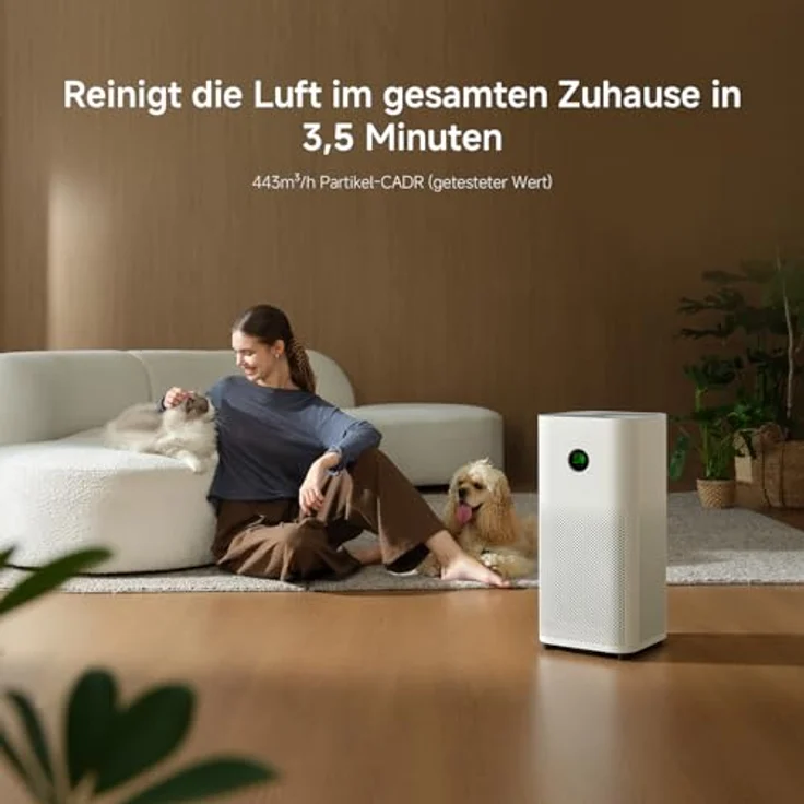 Xiaomi Mijia Luftreiniger 6, HEPA-Luftreinigung, 380 m³/h, WLAN-fähig, weiß – Bild 9