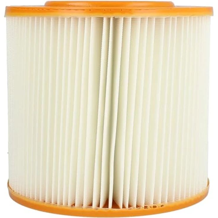 VHBW 2x Faltenfilter kompatibel mit Allaway C30, A30, C40, A40, A50, AW1700, AW2000, A60, CV1350, CV1750, M1000, CV1950, L25 - Polyester Filter in orange/weiß für effiziente Saugleistung – Bild 2