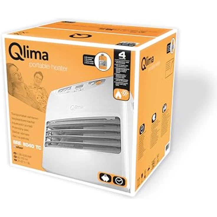 Qlima Heizlüfter Qlima - Laserofen SRE 8040 TC - silberfarben, Effiziente Leistung und integriertes Digitaldisplay – Bild 6