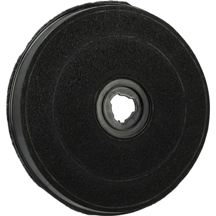 VHBW Aktivkohlefilter kompatibel mit Zanussi Dunstabzugshaube ZHT 630 W/ZHT610W/ZHT610X, rund, schwarz, 23 cm Durchmesser – Bild 1