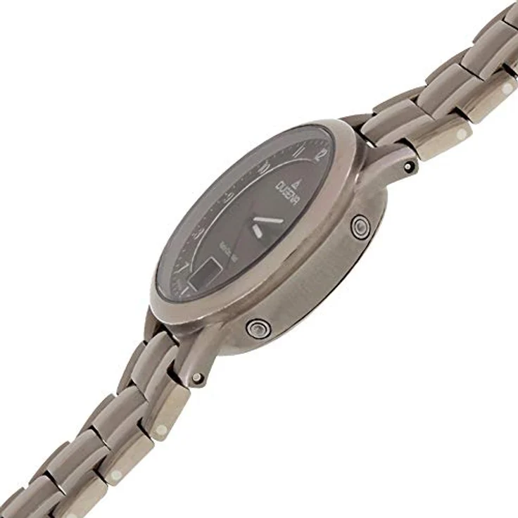 Dugena Damen-Armbanduhr 4460836 Gent Funk, Titan, schwarzes Zifferblatt, Saphirglas, 5 bar – Bild 4