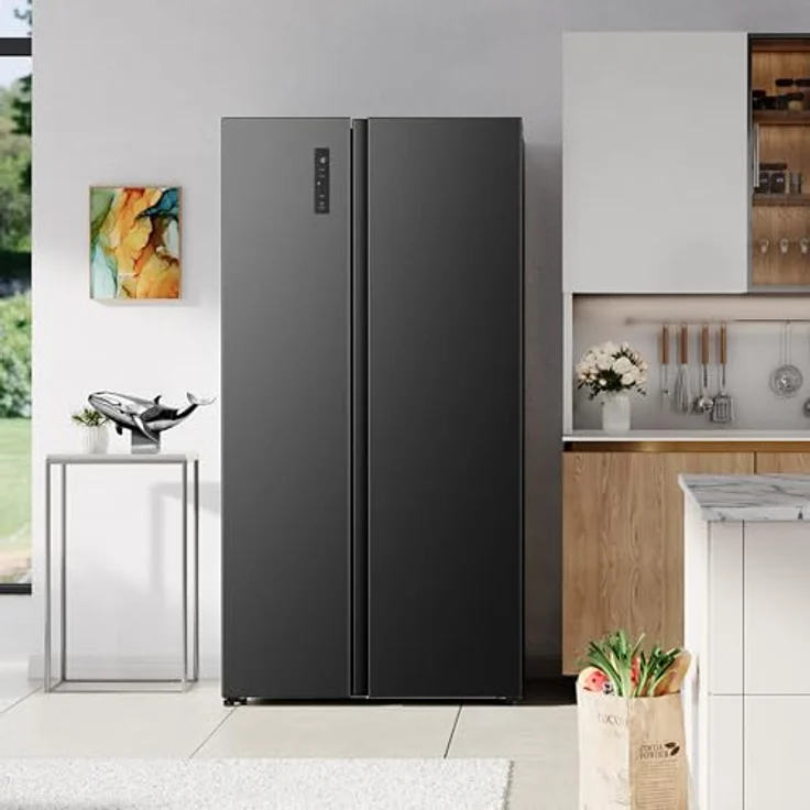 Hisense RS3P558NEFD, Side by Side Kühl-Gefrierkombination mit 347 l Kühl- und 197 l Gefriervolumen, schwarze Ausführung – Bild 13