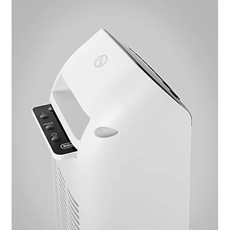 De'Longhi Turm-Keramik-Heizlüfter, Schnellheizung mit 2 Leistungsstufen, Fernbedienung, 24h-Timer, Eco-Funktion, Sicherheitsthermostat, Griff Hinten, 2000W, HFX25S20, Weiß/Schwarz – Bild 5