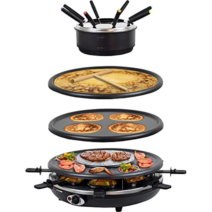 Syntrox Germany Chef-Grill RAC-1350W Raclette Raclette, 1350 Watt – Bild 2