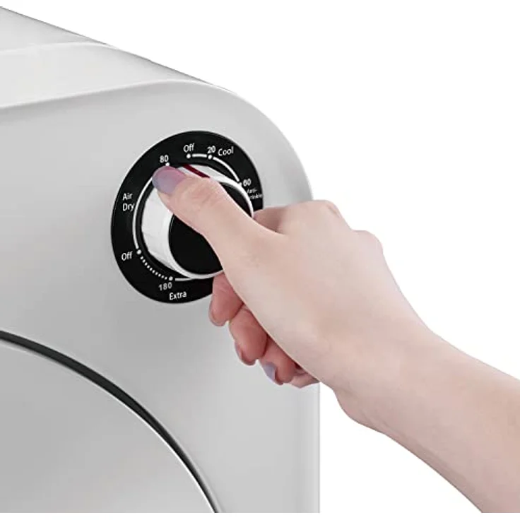 Green Blue GB405 Elektrischer Wäschetrockner, Ablufttrockner 830W für bis zu 3 kg Wäsche, freistehend oder wandmontierbar, fünf Trocknungsprogramme, inkl. 4 Filtersets – Bild 3