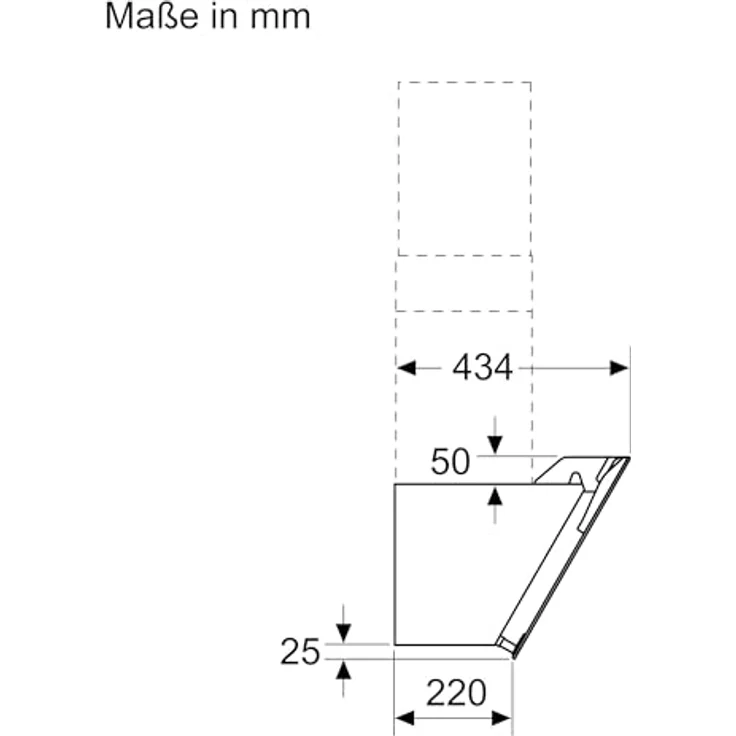 Bosch Serie 2 DWK87EM60, Motorhaube, Kamin abgewinkelt, Breite: 79 cm, Tiefe: 43.4 cm, Absaugung und Rückführung (mit zusätzlichem Rückführungsset), mit internem Motor, Schwarz – Bild 8