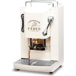 Faber Coffee Machines Espressomaschine Pro Deluxe ESE Pad 44 mm, einfache Reinigung, Tassenwärmer, schnelles Aufheizen, Chrom-Finish
